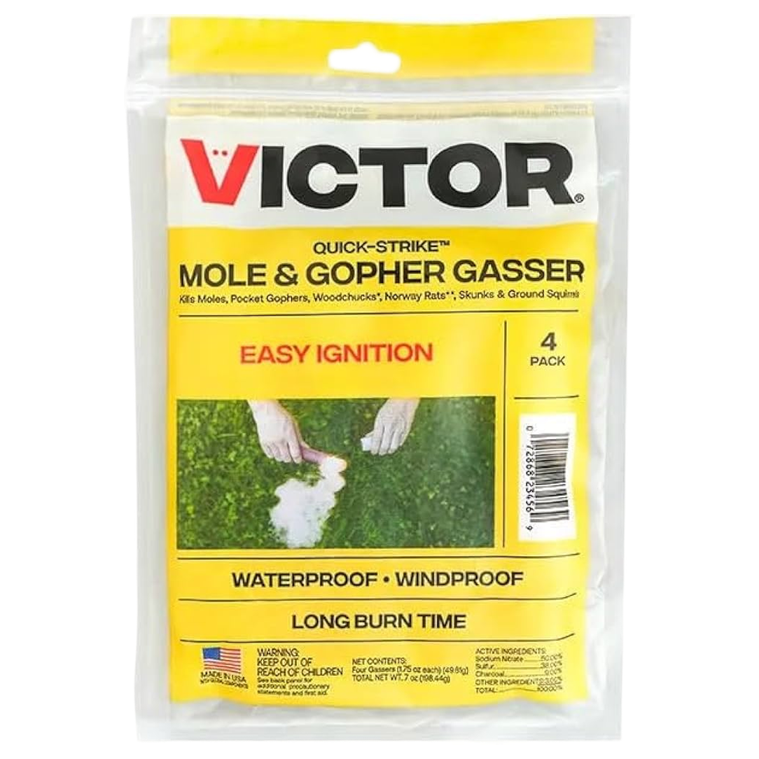 Victor® Quick-Strike Mole & Gopher Gasser – 4 Pack