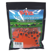 Y-Tex Calf 2-Piece Ear Tag - Blue 3-Star Cattle Identification Tag - 51-75
