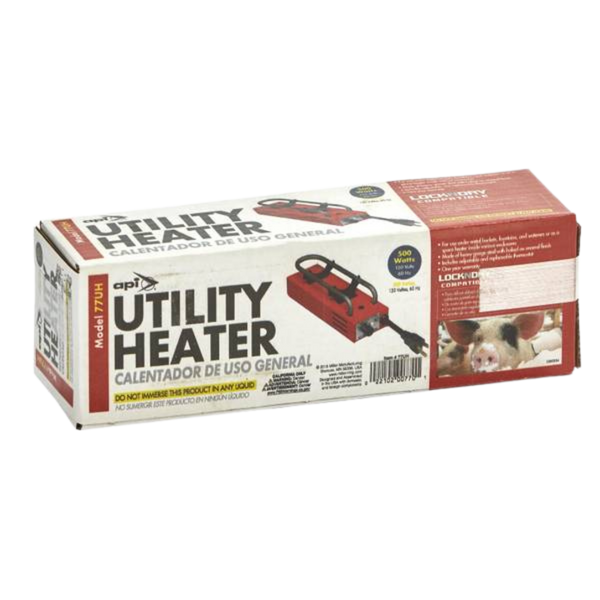 API 77UH 500W Utility Heater – 120V Deicer for Buckets, Tanks & Barn Use