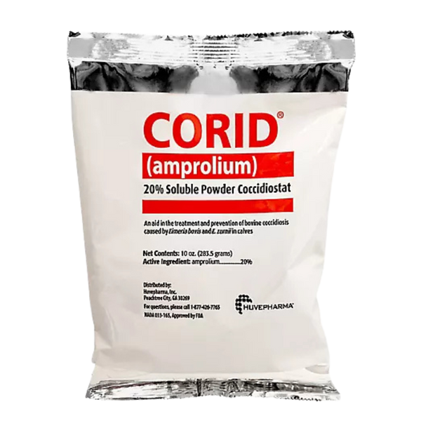 Corid 20% Soluble Powder for Calves Coccidiosis Treatment & Prevention - 10 oz