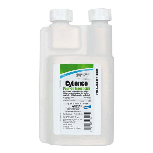 CyLence Pour-On Insecticide – Ready-to-Use Fly & Lice Control for Beef & Dairy Cattle - 96 oz