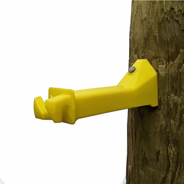Dare WOODEX-5WP-15 Wood Post Insulator Extender – Yellow, 15 Count