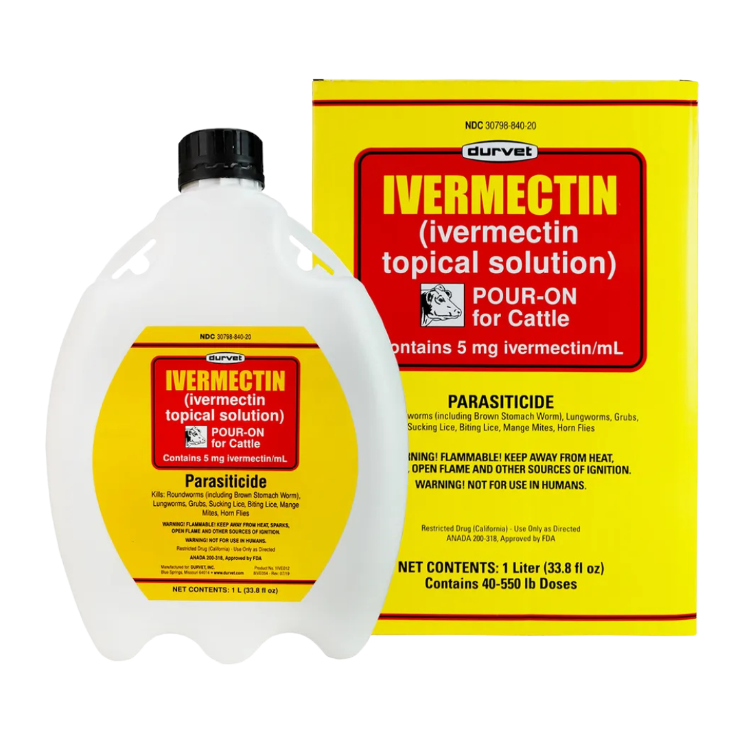 Durvet Ivermectin Pour-On for Cattle - 1 L
