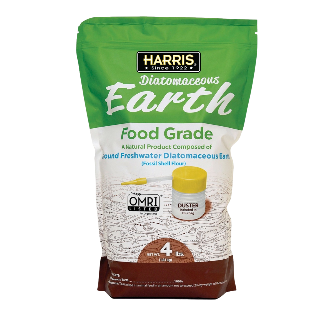 Harris® Food-Grade Diatomaceous Earth – 4 lb with Powder Duster