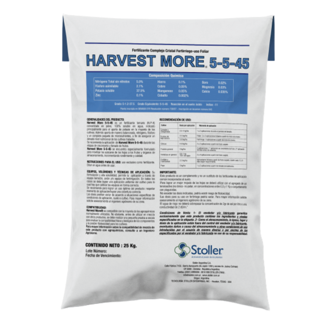HarvestMore 5-5-45 Ureamate Fertilizer - 25 lb Bag