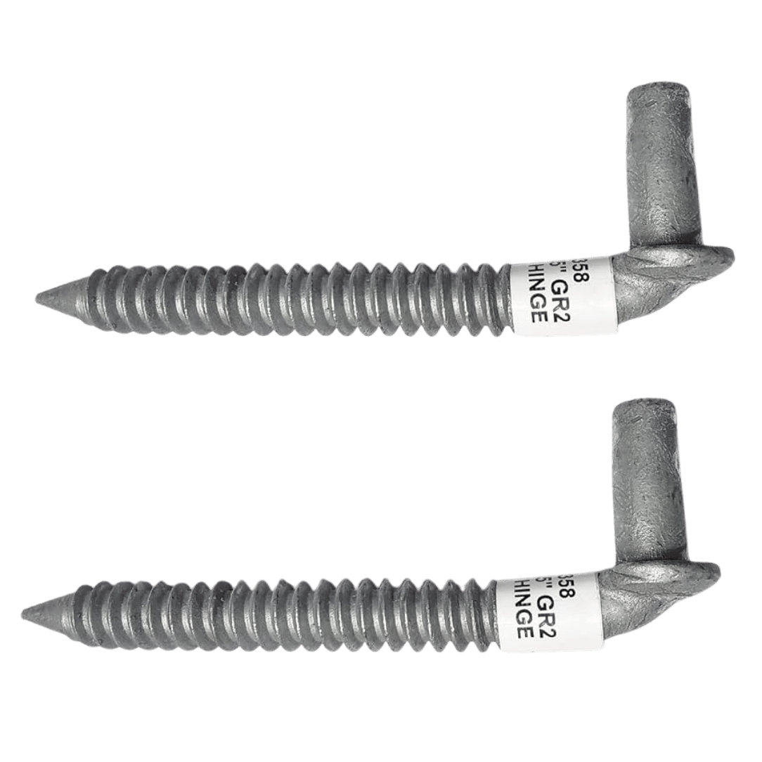 Heavy-Duty Lag Screw Gate Hinge – 6" x 5/8" Galvanized Steel for Wood Posts