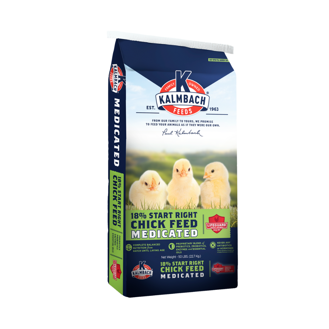 Kalmbach Medicated Chick Starter 18% - 50 lb