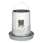 Little Giant® 30 lb Galvanized Steel Poultry Feeder with Rolled Edge