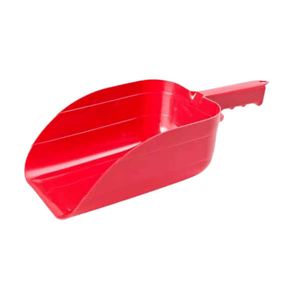 Little Giant Red Feed Scoop – 5 Pint Heavy-Duty Poly Scoop
