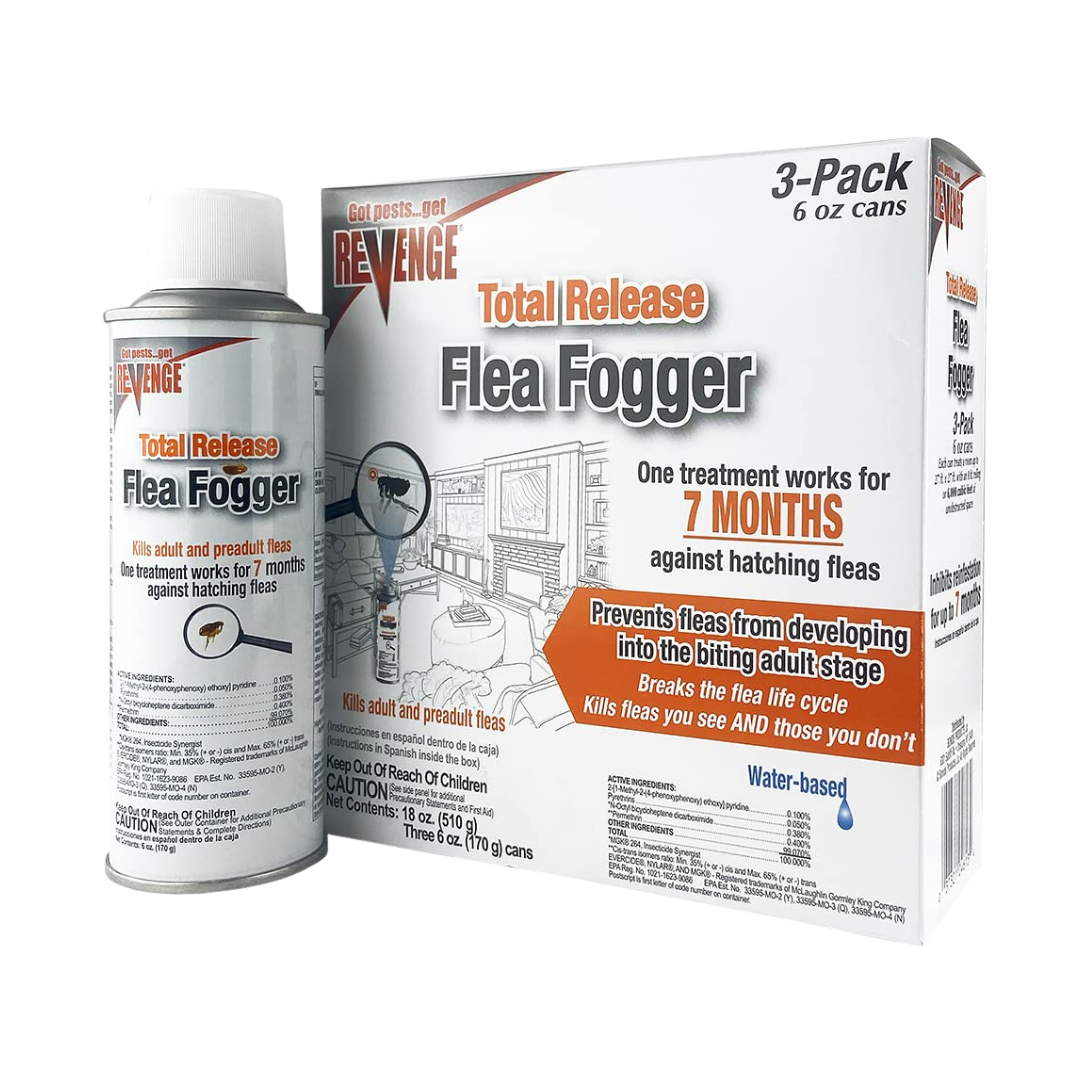 Revenge® Total Release Flea Fogger – Pack of 3 (6 oz each)