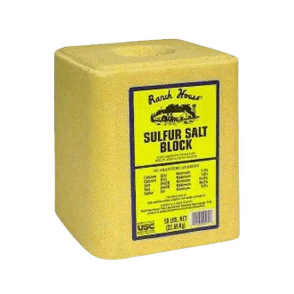 Solar Salt Plus Sulphur Salt Block - 50 lb