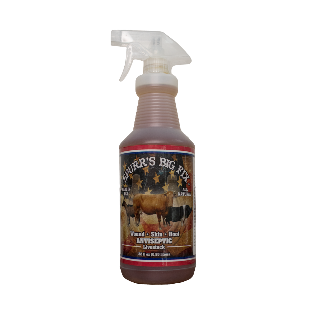 Spurr’s Big Fix Antiseptic Spray for Animals – Wound & Skin Care Treatment - 32 oz